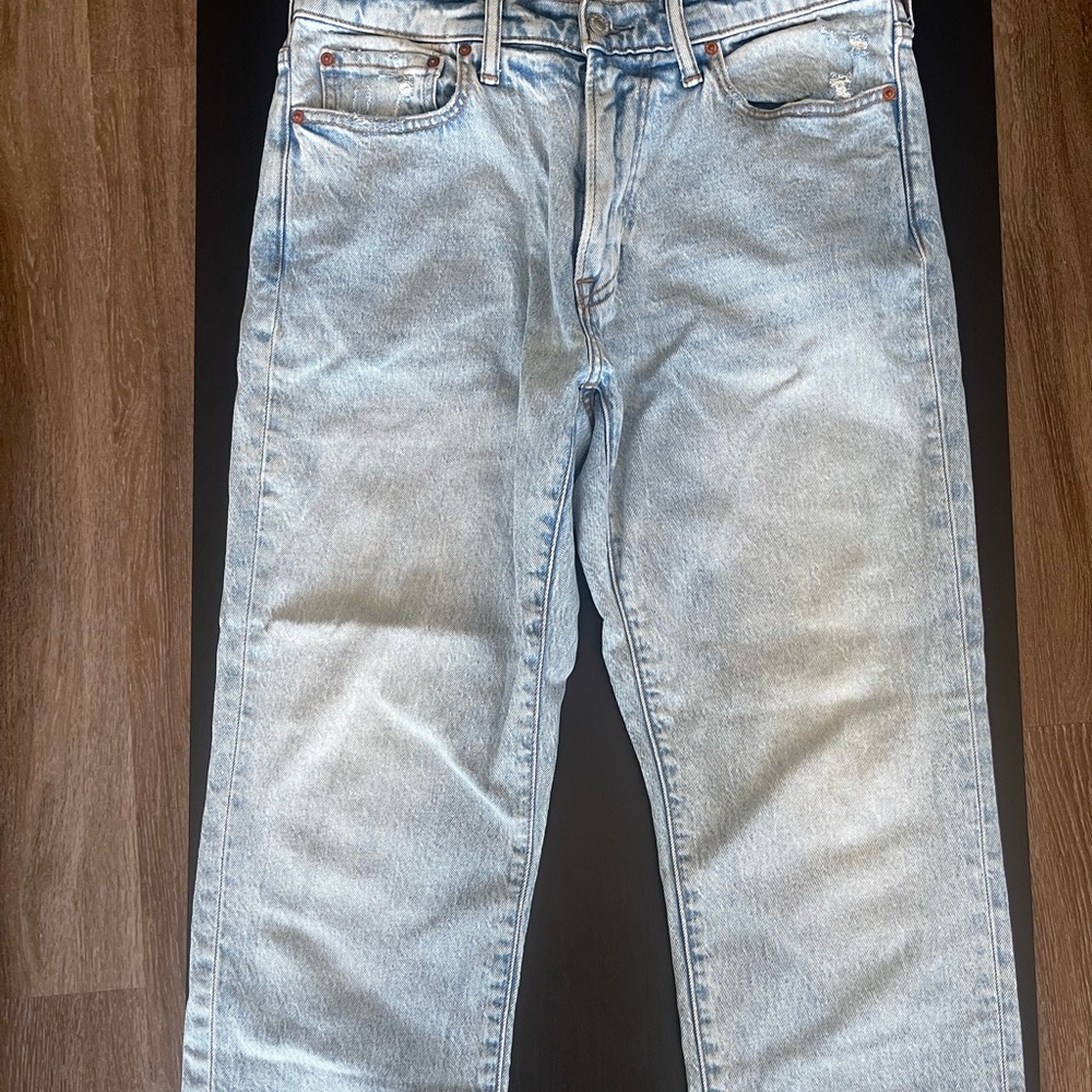 Abercrombie & Fitch Vintage Stretch Straight Light Wash Men Jeans